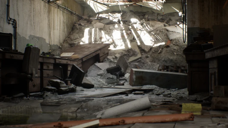 最终效果-坍塌废墟