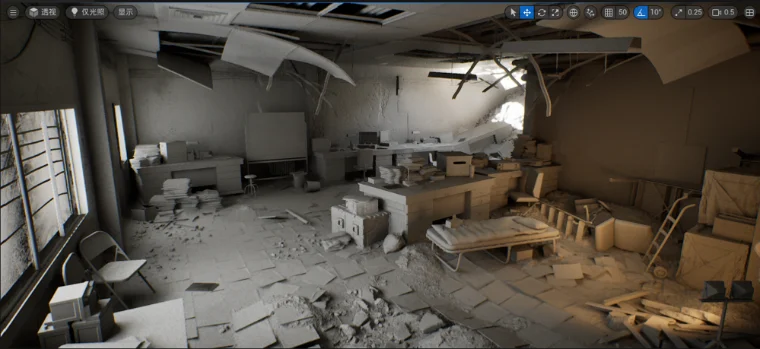 过程迭代：夜晚光照氛围尝试